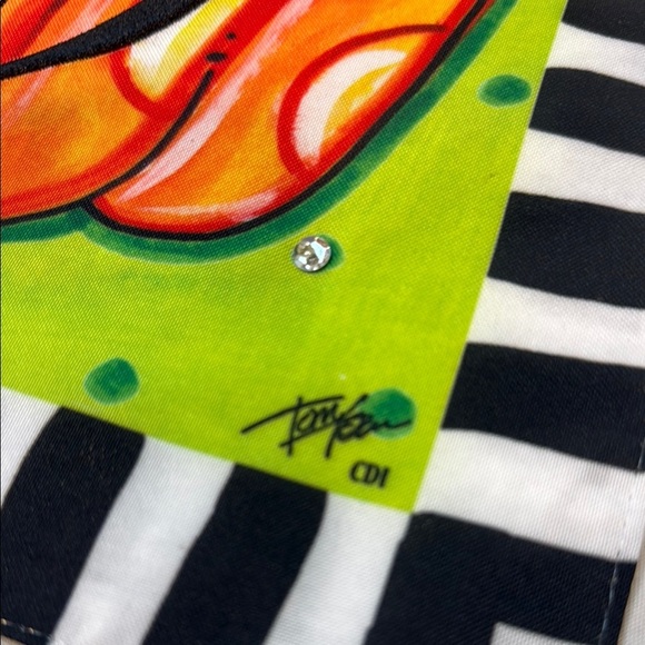 Colorful Pumpkin Garden Flag with Initial R, embroidered, 2 sided, sequin detail - Picture 2 of 8